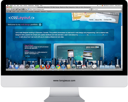 Screenshot of CSSLayout website