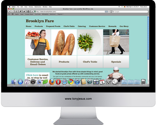 Screenshot of Brooklyn Fare website