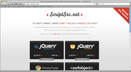 Screenshot of ScriptSrc.net