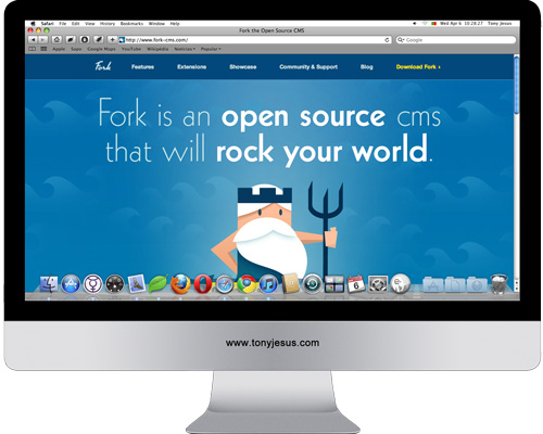 Screenshot of Fork the Open Source CMS